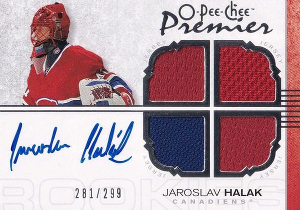 AUTO RC jersey karta JAROSLAV HALÁK 07-08 OPC Premier Rookies /299